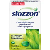 Queisser Pharma GmbH & Co. KG stozzon Chlorophyll-Dragees gegen Mund- und Körpergeruch, 200 St. Tabletten
