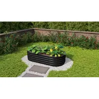 Vitavia Hochbeet "Vita 401" schwarz 162 x 82 x 40 cm (L x B x H)