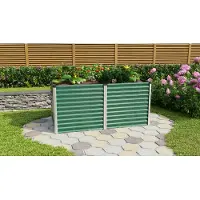 Vitavia Hochbeet klassisch Linus 858 96,2 x 187,7 x 86 cm seegras-aluminium