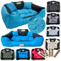 AIO Factory Hundebett KINGDOG Laufstall 55x45 cm personalisiert wasserdicht blau