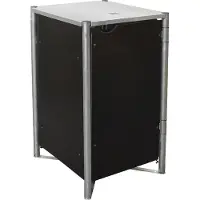 HIDE Metall Mülltonnenbox, Mülltonnenverkleidung für 240 l Mülltonnen schwarz 1er Box