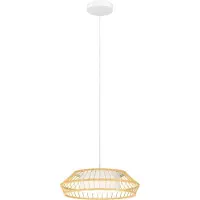 Eglo YUKU-Z Hängeleuchte Hängelampe Pendellampe Pendelleuchte - H110 x Ø46 cm - weiß - 22W inkl. - IP20