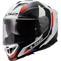 LS2 FF818 Storm III Sporty Helm, weiß/blau/rot, 3XL (65/66)