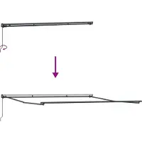vidaXL Ausziehbare Markise Mehrfarbig 450 x 350 cm