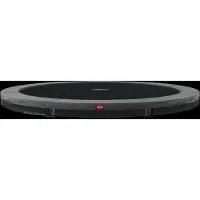 Berg Bodentrampolin Favorit InGround 430 Stahlrahmen Grau