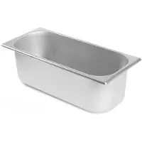 Hendi Eiscremebehälter Edelstahl 5 l 360x165x120 mm Kitchen Line