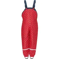 Playshoes Regenlatzhose mit Punkten in Rot | Gr.: 116