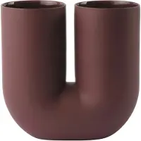 Muuto Vase Kink Deep Red 26 cm