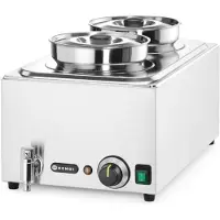 Hendi Set: Bain-Marie Ranger + 2x 4L Container mit Deckel,, 8L, 220-240V/1000W, 604x332x(H)31