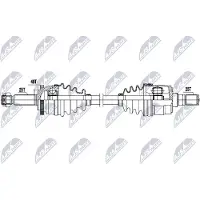 NTY NPW-HY-644 Antriebswelle Vorne Links für HYUNDAI i20 (PB, PBT)