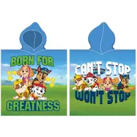 Nickelodeon badeponcho Paw Patrol 50 x 115 cm Baumwolle blau/gr?n