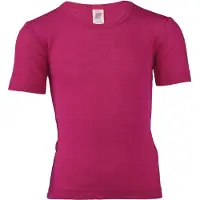 Engel - Kinder Unterhemd S/S - Merinounterwäsche Gr 164 rosa