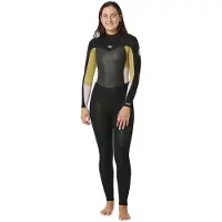Rip Curl Omega 3/2 Mm Gb Steamer Neopren-anzug Mit Langen Ärmeln Und Reißverschluss Am Rücken Für Damen