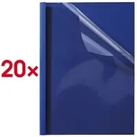 OTTO Office Thermobindemappen bis 40 Blatt Leinenstruktur blau, 21.15x29.7 cm