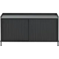 Muuto Enfold Sideboard, 124 x 63 cm, schwarz / anthrazit