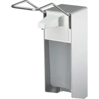 Ampri Desinfektionsmittelspender Wandspender Metall 500 ml mit langem Armhebel, inklusive 0,5 L Lee