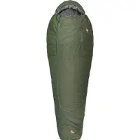 Grüezi Bag - Biopod Wolle Survival Ice - Daunenschlafsack Gr 185 cm - 215 x 80 x 50 cm grün