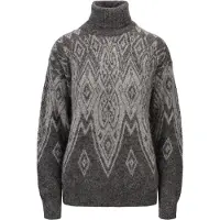 Dale of Norway - Alpaka-Pullover - Falun Alpa W Sweater Darkcharcoal Lightcharcoal für Damen aus Wolle - Größe M - Grau