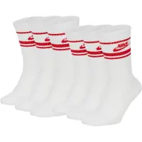 Nike Unisex 6er Pack Sportsocken - Everyday Essential Stripe, einfarbig