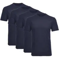 Ragman Herren T-Shirt 4er Pack - 1/2 Arm, Unterhemd, Rundhals