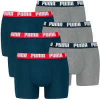 Puma Herren Boxershorts, 6er Pack - Everyday Basic Boxers 6P, Cotton Stretch, einfarbig