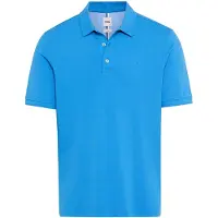 Brax Poloshirt blau kurzarm normale Passform