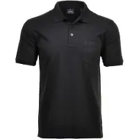 Ragman Herren Poloshirt - Oberteil, Softknit-Polo, Baumwollmischung, Brusttasche, Knopfleiste, kurz, einfarbig