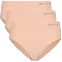 Bamboo Basics Damen Slips, 3er Pack - BELLE seamless full briefs, Jersey, Logo