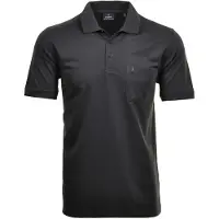 Ragman Poloshirt "Poloshirt Softknit-Polo", Herren, Gr. S, grau (dunkelgrau), Obermaterial: 70% Baumwolle CO. 30% Polyester PES., Shirts Poloshirt