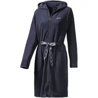 JOOP! Damen Bademantel - Active, Frottier, Reißverschluss, Baumwollmischung Blau / M