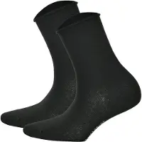 Hudson Socken "ONLY 2-PACK" Komfortbund mit weitem Fußausschnitt