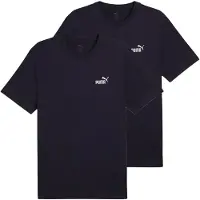 Puma Herren T-Shirt 2er Pack - ESS Small No. 1 Logo Tee , Rundhals, Kurzarm, uni