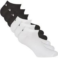 FILA Unisex Sneaker Socken, 6er Pack - Invisible, kurze Socken, Logo (2x 3 Paar)