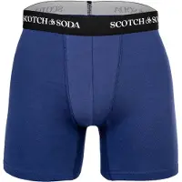Scotch & Soda 3pk Mens Cotton Stretch Boxer Brief Navy/grey Größe: S | Unterhosen Outlet | Herren | Blau