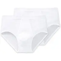 Schiesser Herren Slip mit Eingriff, 2er Pack - Original Classics, Doppelripp, Baumwolle