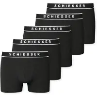Schiesser Herren Boxershorts, 5er Pack - Serie "95/5", Unterhose, Logobund