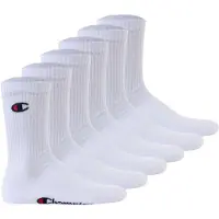 Champion Tennissocken Packung, 6 Stk. tlg. 6er-Pack, sportliche Tennissocken, mit Logoschriftzügen, aus Baumwolle
