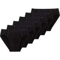 Schiesser Slip "Slip 6er Pack", Herren, Gr. XL, schwarz, Obermaterial: 95% Baumwolle CO. 5% Elasthan EL., Unterhosen Slip