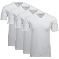 Ragman Herren T-Shirt 4er Pack - 1/2 Arm, Unterhemd, V-Neck