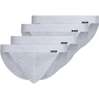 Skiny Slip "Slip 4er Pack", Herren, Gr. M, grau, Obermaterial: 100% Baumwolle CO., Unterhosen Slip