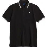 G-Star Raw Herren Polos & T-Shirts Dunda Slim Stripe Polo S/s - Zwart - Größe M