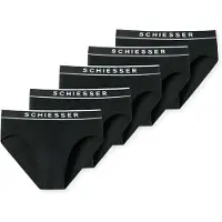Schiesser Herren Slips, 5er Pack - Serie "95/5", Rio-Slips, Logobund