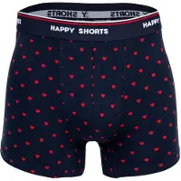 Happy Shorts Herren Boxer Shorts, 3er Pack - Retro Jersey, Logobund