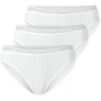 Schiesser Damen Rio-Slips, 3er Pack - 3Pack Rio Slip, Stretch Cotton, uni