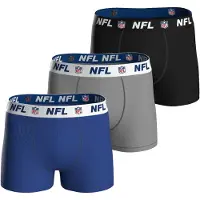 NFL Herren Boxershorts, 3er Pack - Shield 3Pack Boxers, Baumwoll-Stretch, Logobund