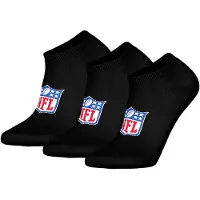 NFL Unisex Sneaker-Socken, 3er Pack - Shield 3Pack Sneaker Socks, Logo, Baumwollmischung