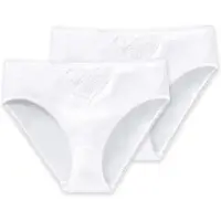 Schiesser Damen Tai-Slips, 2er Pack - "Cotton Essentials", Tai Pants, Baumwolle