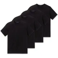 Schiesser T-Shirt "T-Shirt American T-Shirt 4er Pack", Herren, Gr. 3XL, schwarz, Obermaterial: 100% Baumwolle CO., Shirts T-Shirt
