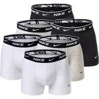 Nike Herren Boxer Shorts, 6er Pack - Trunks, Logobund, Cotton Stretch