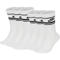 Nike Unisex 6er Pack Sportsocken - Everyday Essential Stripe, einfarbig